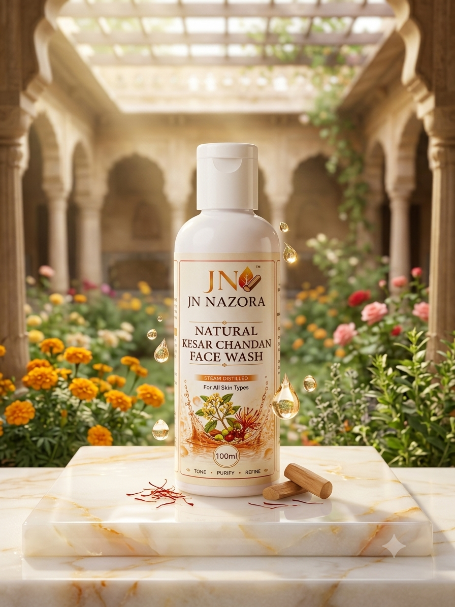 JN NAZORA Natural Kesar Chandan Face Wash