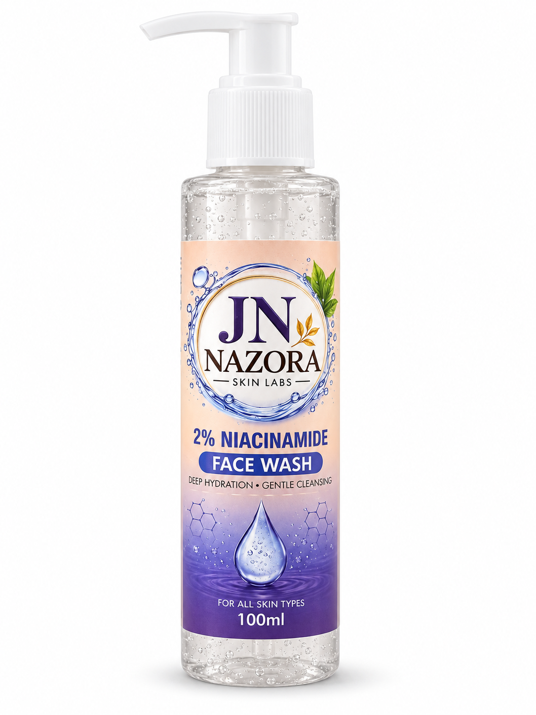 JN NAZORA 2% Niacinamide Face Wash – Gentle Cleansing for Clear, Balanced Skin 100ml